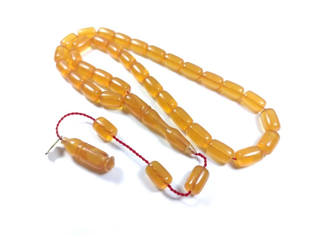 Muhammed Taci̇r Usta İşi̇ İmzalı Mühürlü Zar Kehri̇bar küçük resim 3