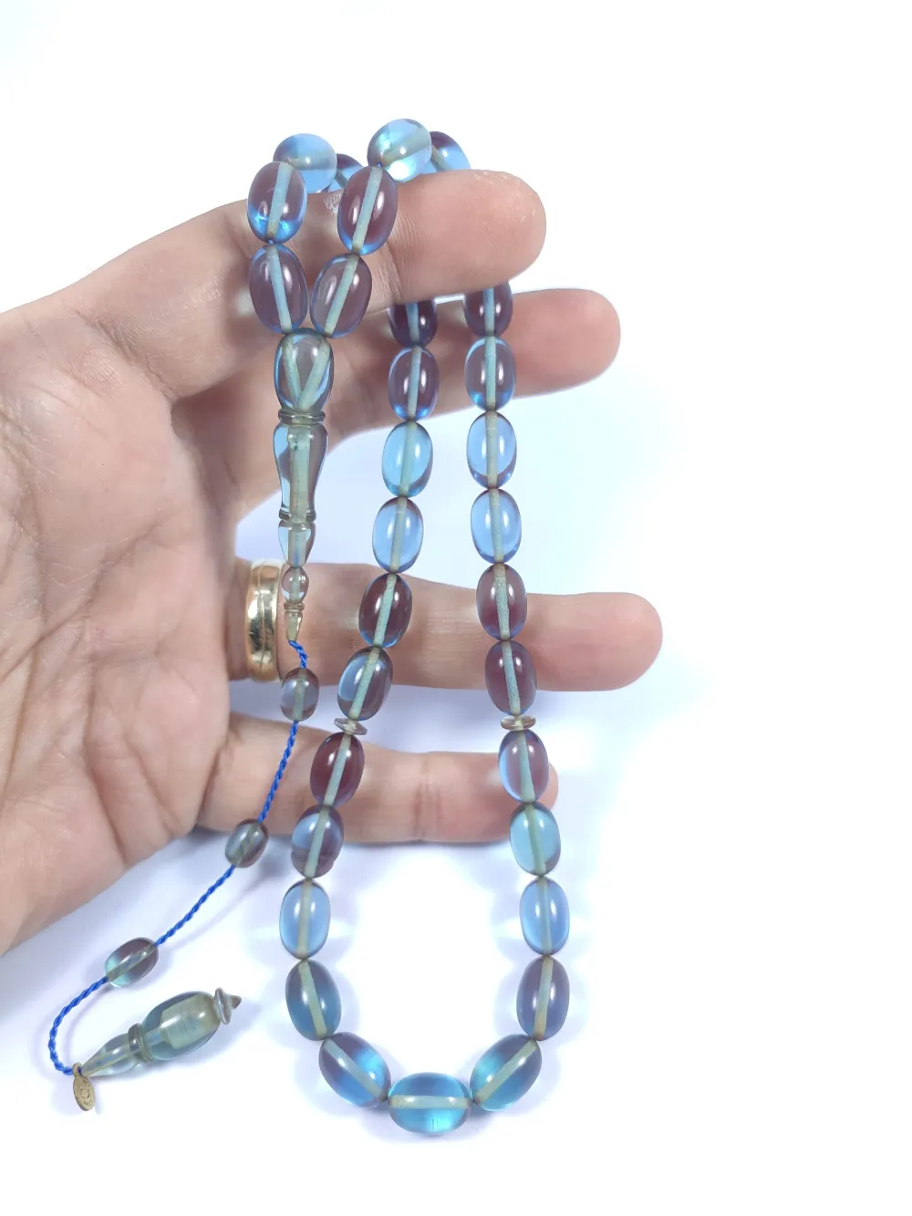 Mehmet Arıcı Usta Eseri̇ 0.6 Mm Deli̇m Çi̇ft Zımpara Çi̇ft Ci̇lalı Ateş-İ Kehri̇bar küçük resim 4