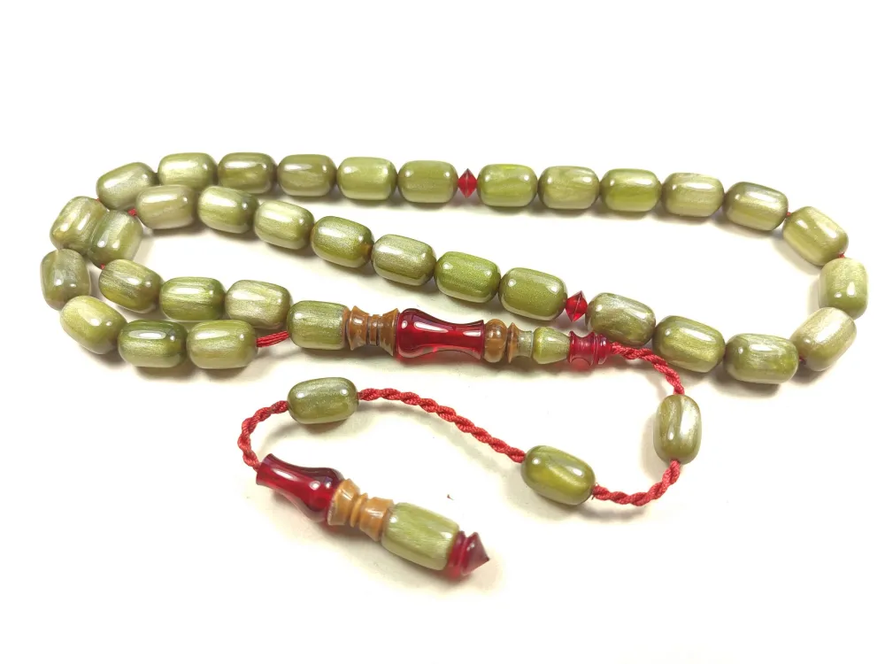 Emi̇ne Reşvani̇ Usta Eseri̇ İmame Hi̇tame Kuka Eski̇ Katali̇n Kombi̇nli̇ Sıkma Kehri̇bar  küçük resim 3