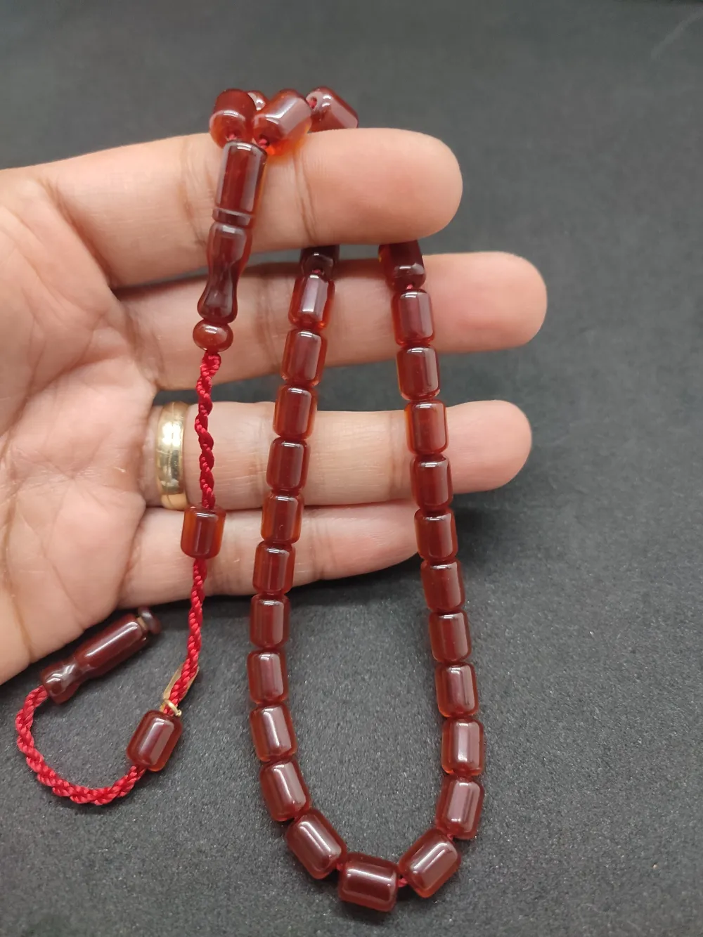 Hayyani̇ Usta Eseri̇ İmzalı Mühürlü Dönem Osmanlı Ateş Kehri̇barı küçük resim 4