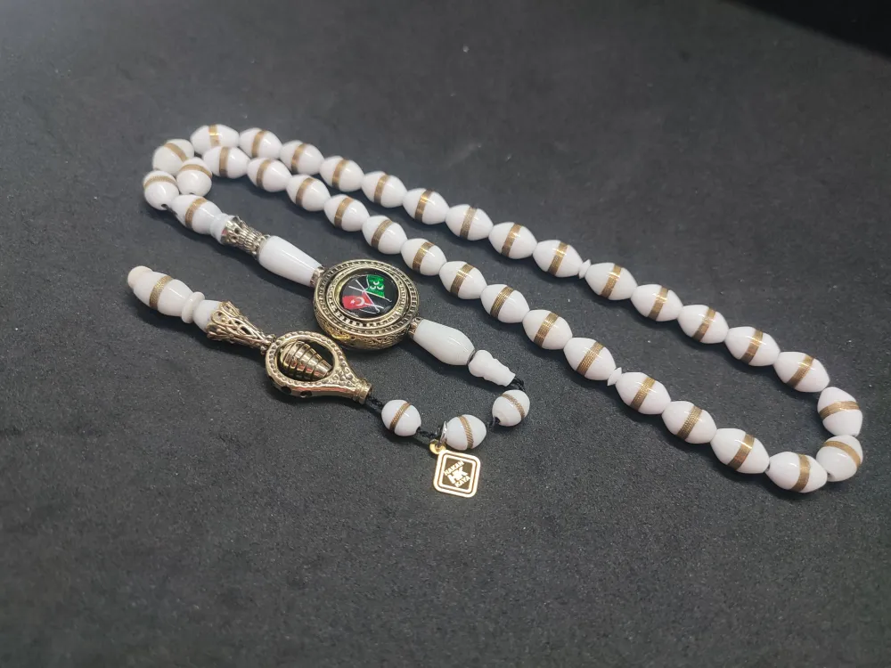 Hakan Kaya Usta Eseri̇  El İşçi̇li̇kli̇ Ağır Gümüş Nakkaşlı Sarmal Deve Kemi̇ği̇