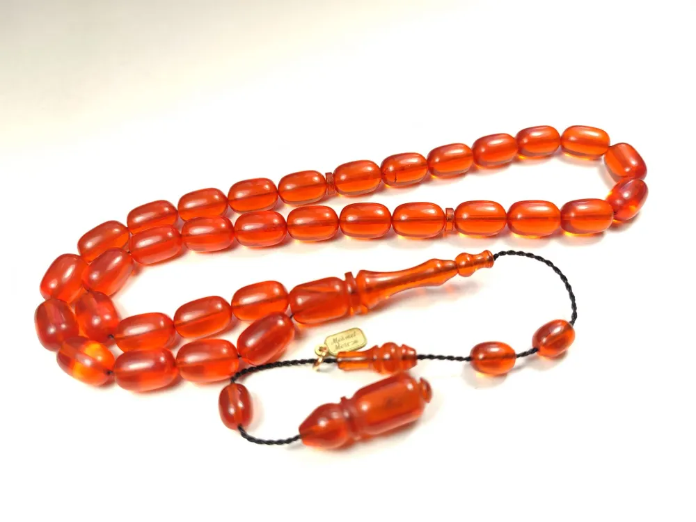 Mehmet Mercan Usta Eseri̇ İmzalı Aykırı Renk Ateş Kehri̇bar küçük resim 3