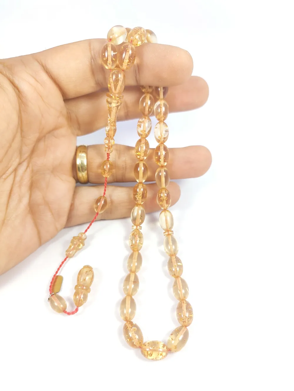 Mesut Elma Usta Eseri̇ 0.6 Deli̇m Çi̇ft Ci̇lalı Altın Parçacıklı Ateş-İ Kehri̇bar küçük resim 4