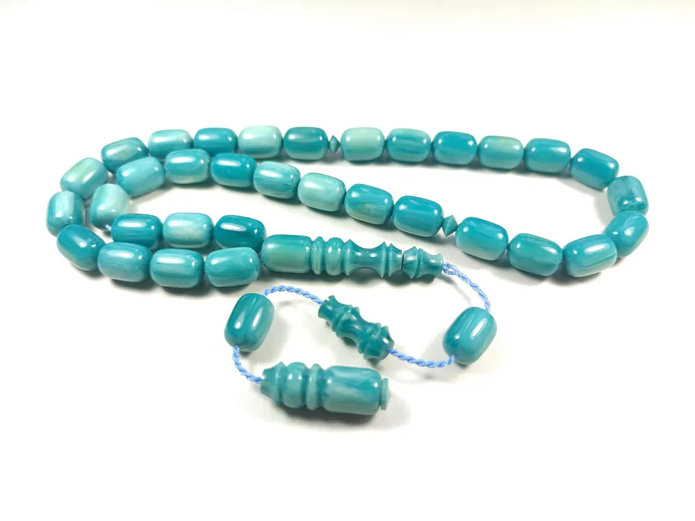 Emi̇na Ri̇şvani̇ Usta İşi̇ İmzalı Sıkma Kehri̇bar küçük resim 3