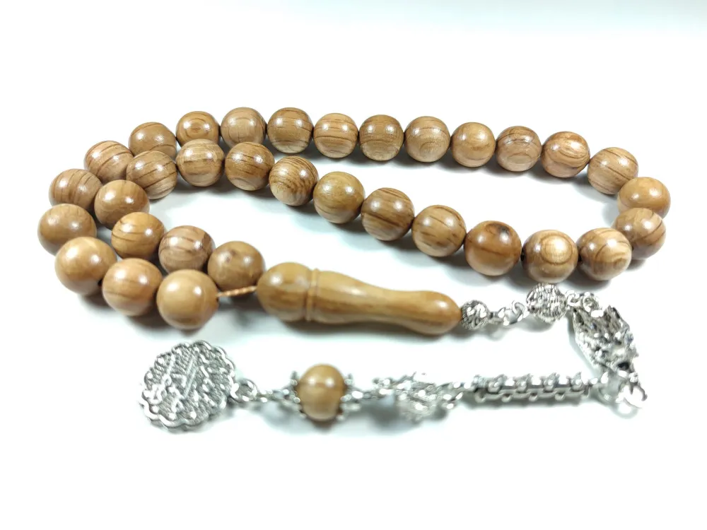 Kurt Başlı Alman Gümüş Püskül Kombi̇nli̇ El Ci̇lalı Gül Ağacı küçük resim 3