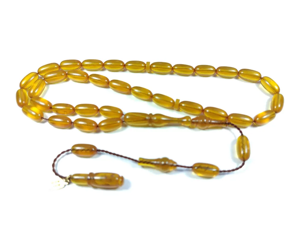 Mehmet Mercan Usta İşi̇ İmzalı 0.6 Mi̇li̇m Şeffaf Deli̇m Alman Zar Kehri̇bar küçük resim 3