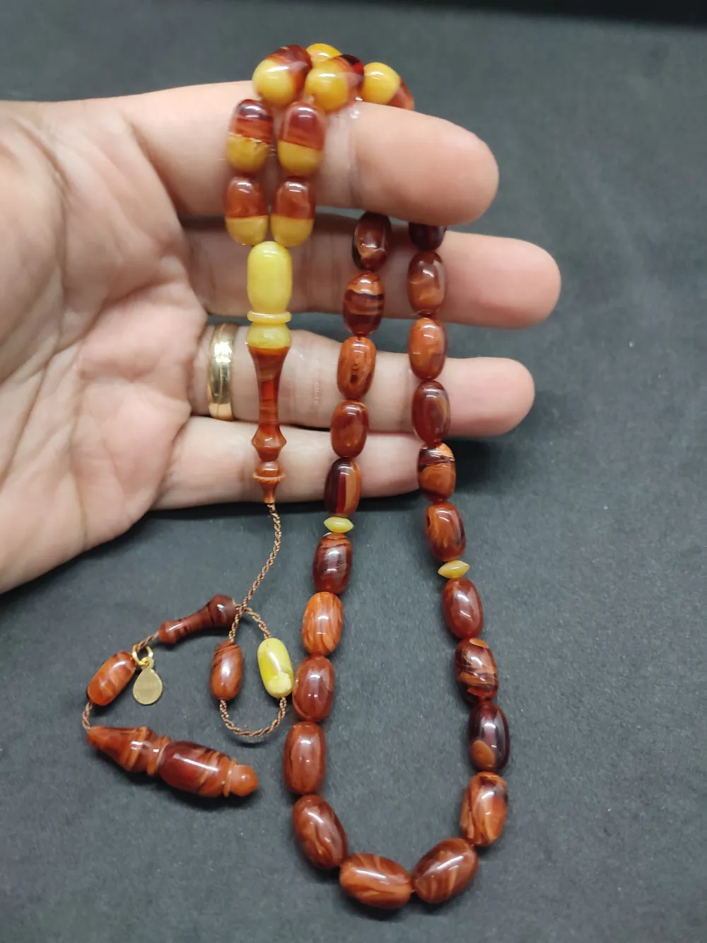 Ayhan Turan Usta Eseri̇ Ful Hare Ful Damar Eski̇ 0.6 Mm Deli̇m Sıkma Kehri̇bar küçük resim 5