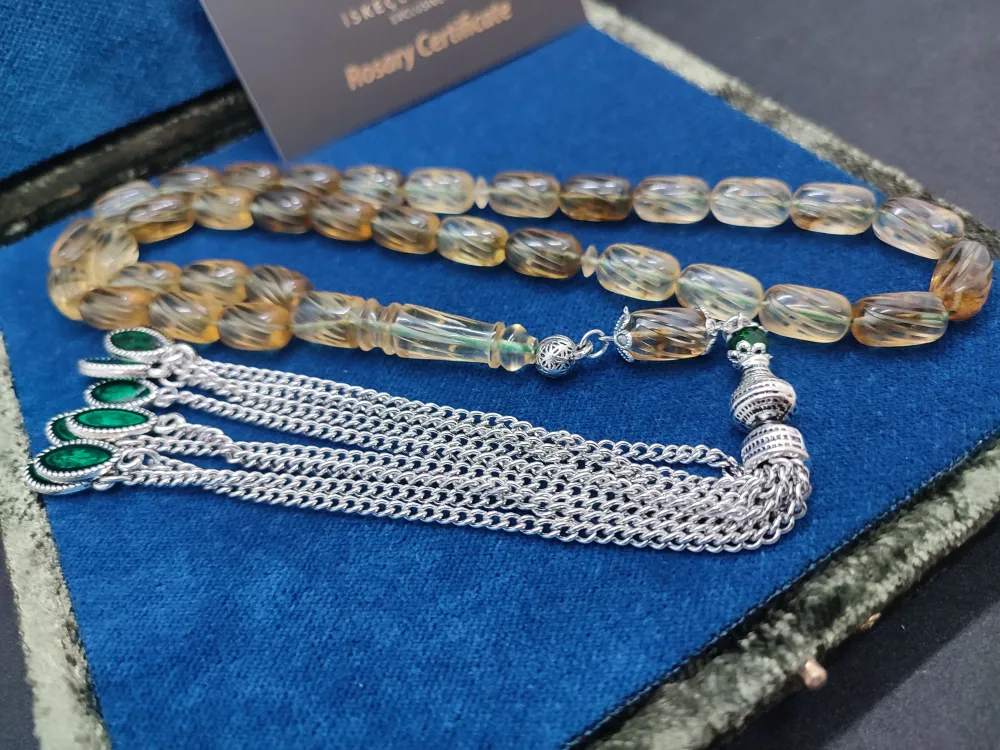 Gümüş Püsküllü Vıp Kutulu 34.10 Gr. Kalem Oyma Ukrayna Damla Kaya küçük resim 2