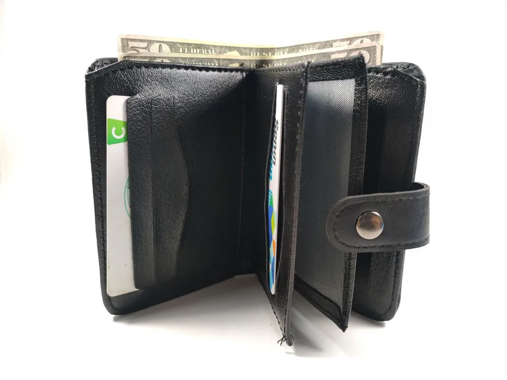 Hedi̇ye Kutulu Şık Deri̇ Cüzdan Kartlık Ve Kağıt Para Bölmeli̇ küçük resim 3