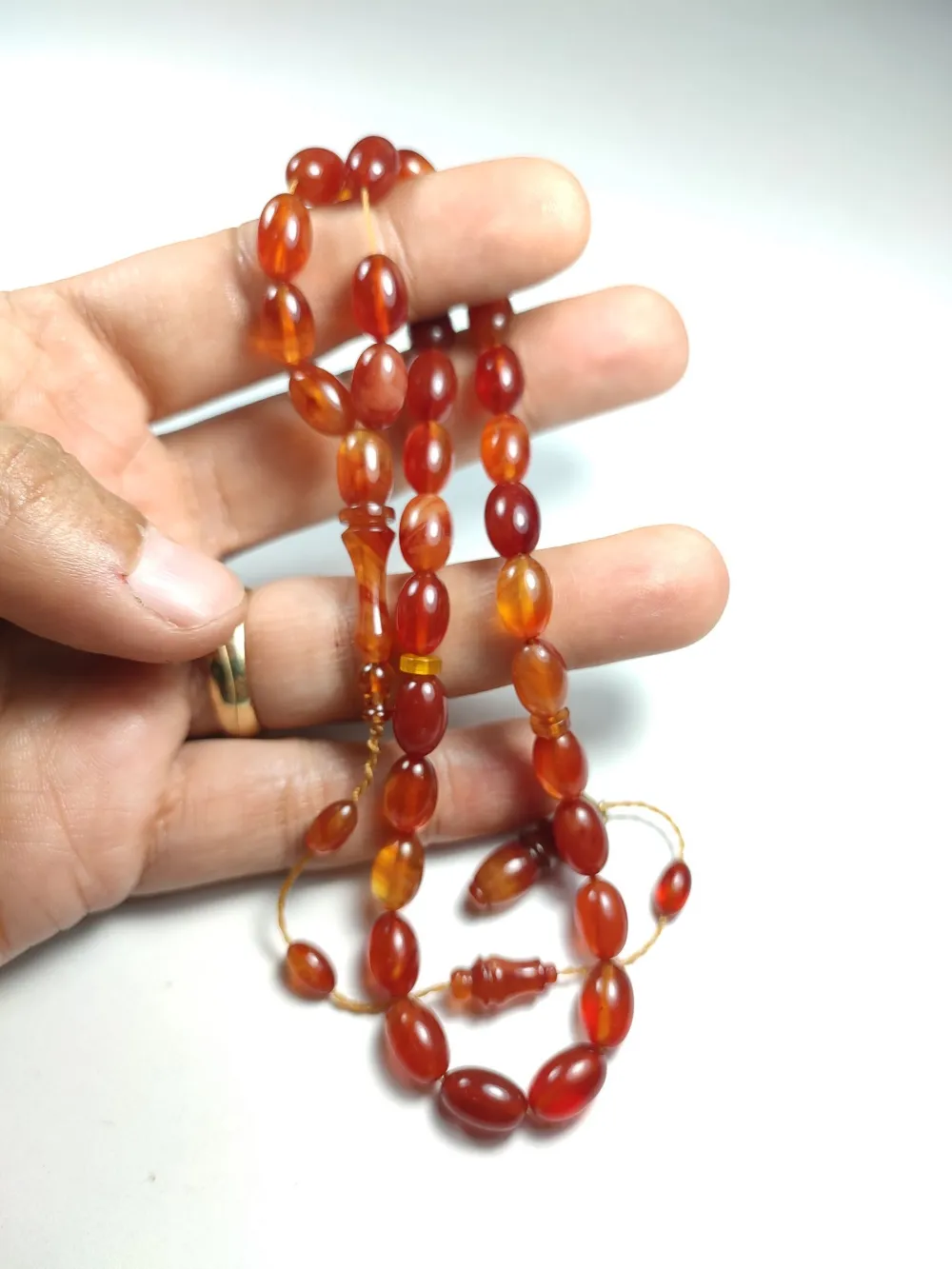 Ayhan Turan Usta İşi̇ İmzalı Mühürlü Sıkma Kehri̇bar küçük resim 4