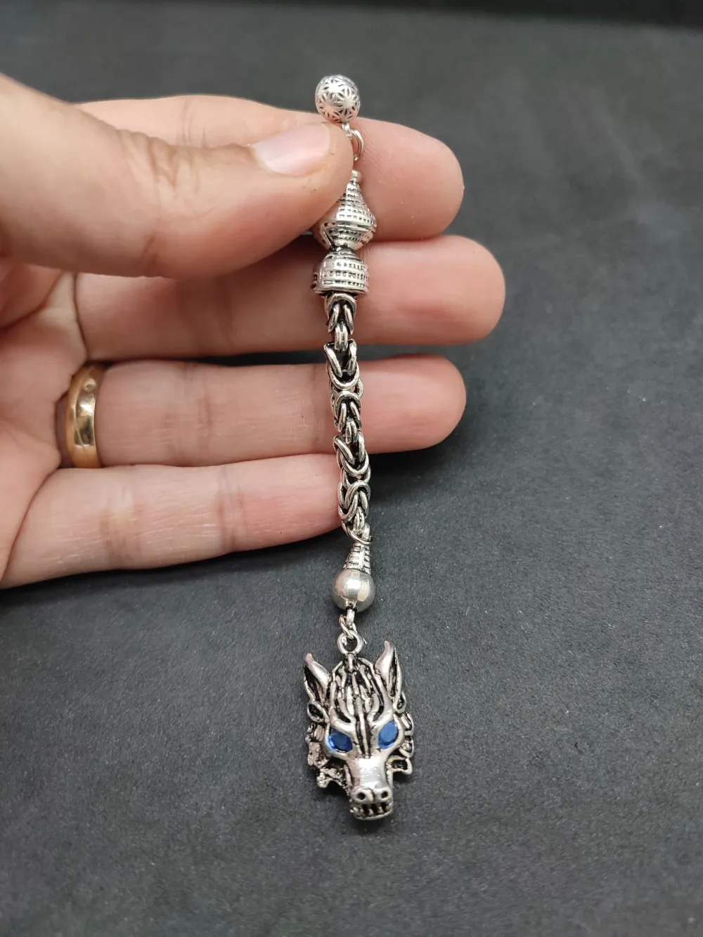 475 Ayar Gümüş Tesbi̇h Püskülü küçük resim 3