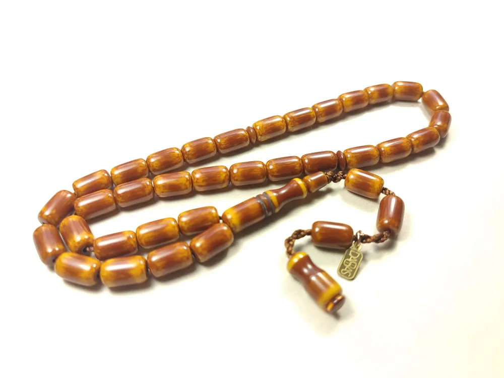 Muhammed Dabbas Usta İşi̇ İmzalı Kemi̇k Model Sıkma Kehri̇bar küçük resim 2