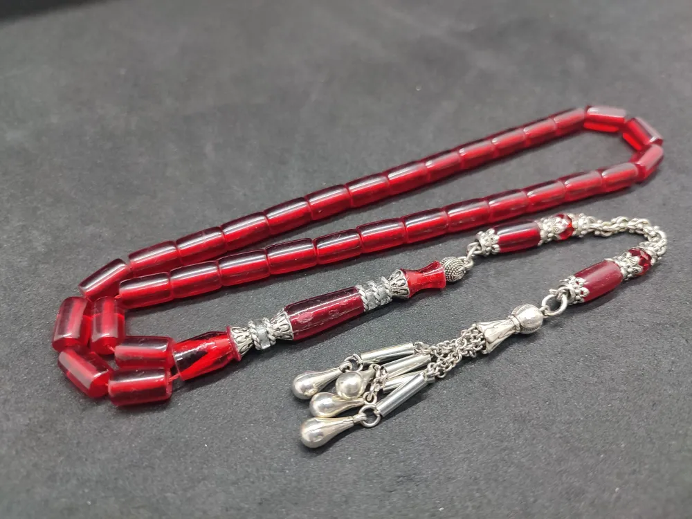 Şevket Alkan Usta Eseri̇ Gümüş Nakkaş İşlemeli̇ Alman Oyun Zar Kehri̇barı küçük resim 3