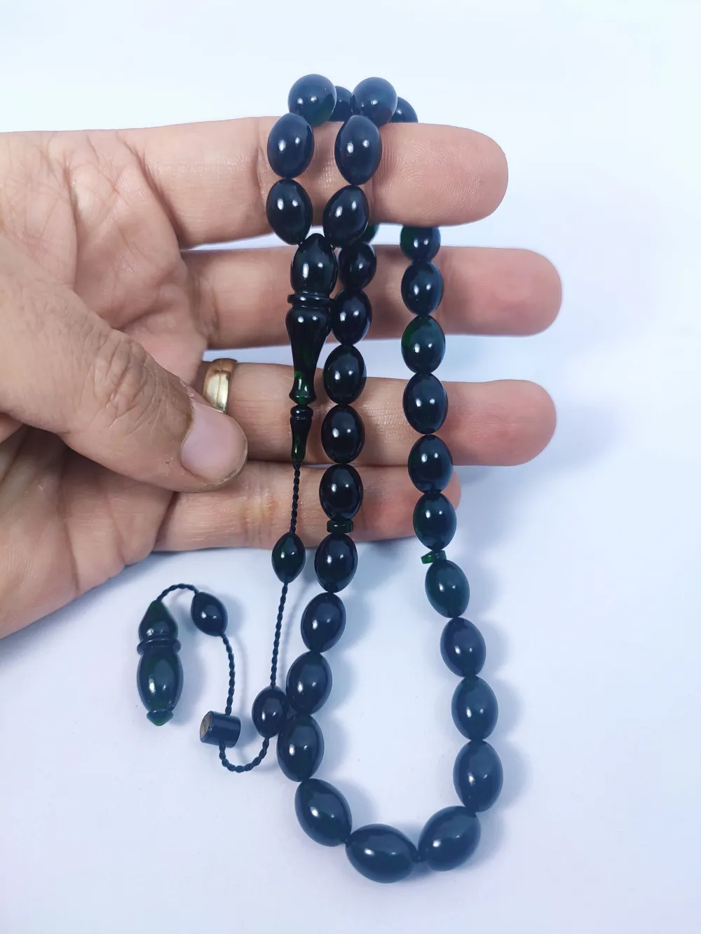 Muhammed Taci̇r Usta Eseri̇ 0.6 Deli̇m Çi̇ft Ci̇lalı Sıkma Kehri̇bar küçük resim 5