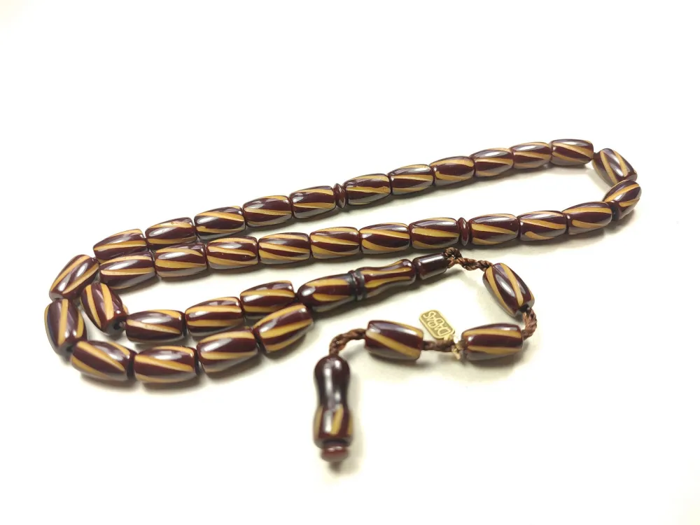 Muhammed Dabbas Usta İşi̇ İmzalı Kalem Oyma Sıkma Kehri̇bar