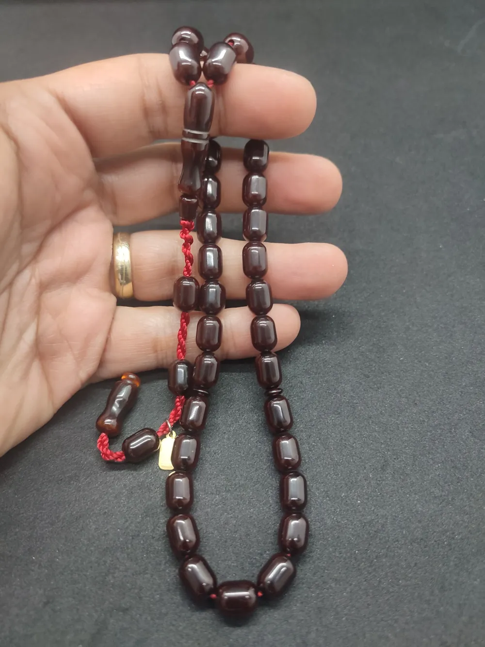 Dabbas Usta Eseri̇ İmzalı El Boy Alman Faturan Sıkma Kehri̇bar küçük resim 4