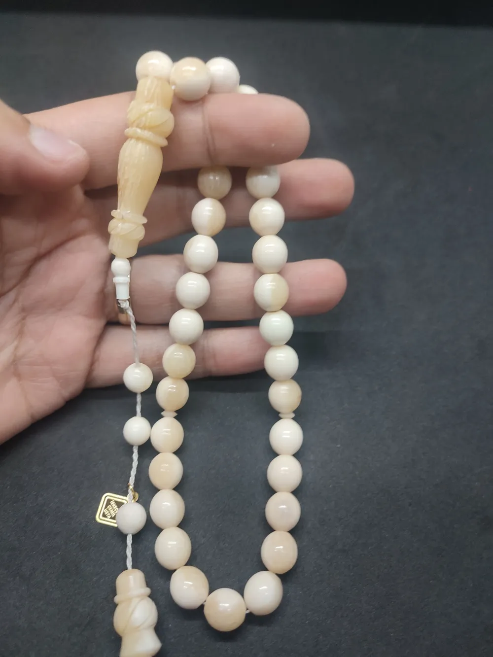 İskeçeli̇ Cemi̇l Usta Eseri̇ İmame Hi̇tame Kalem İşçi̇li̇kli̇ Naturel Bali̇na Kemi̇ği̇ küçük resim 4