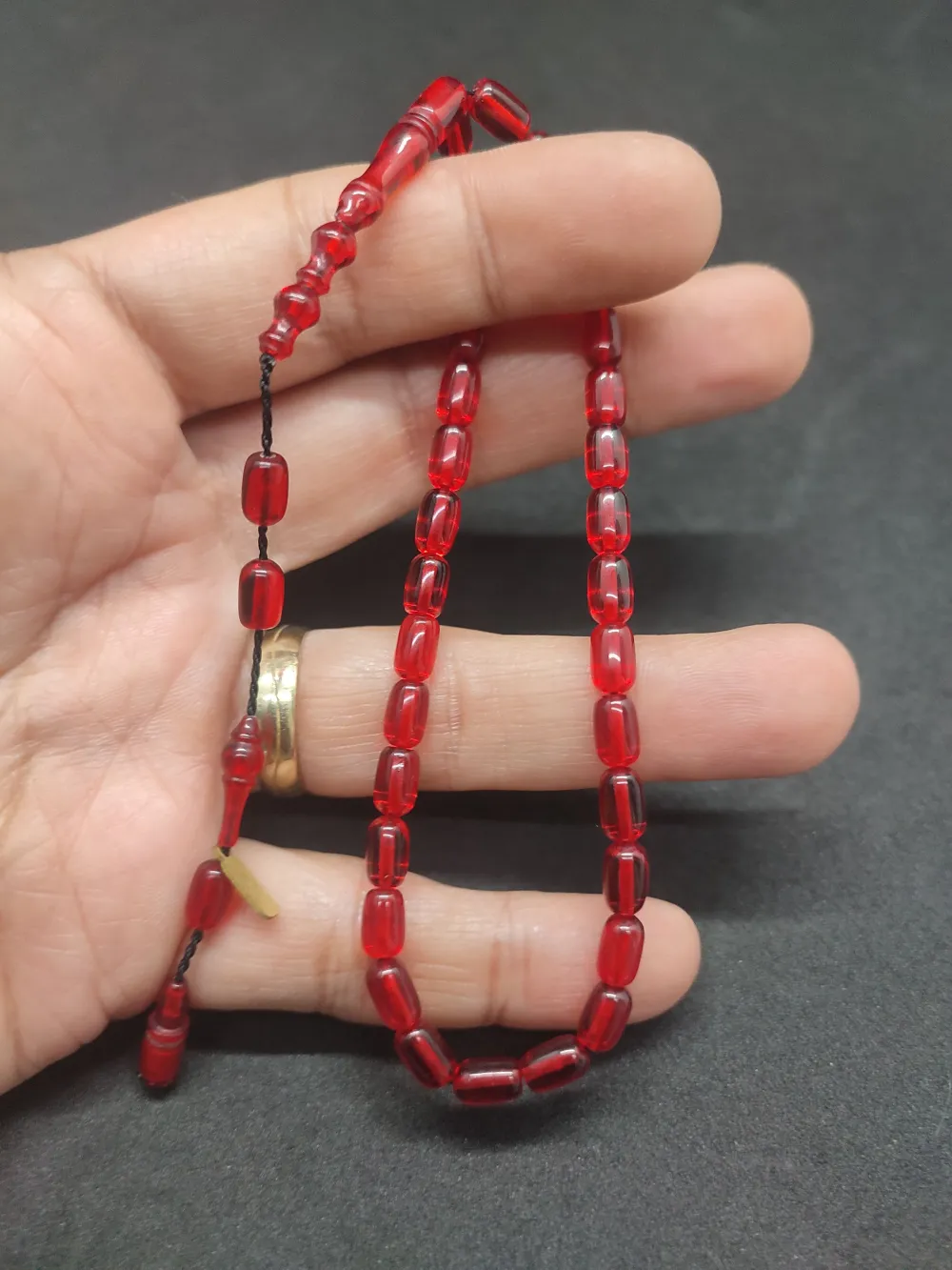 Serdal Akdeni̇z Usta Eseri̇ Çi̇ft Kat Ci̇lalı Şeffaf Deli̇m Bi̇lek Boy Zar Kehri̇bar