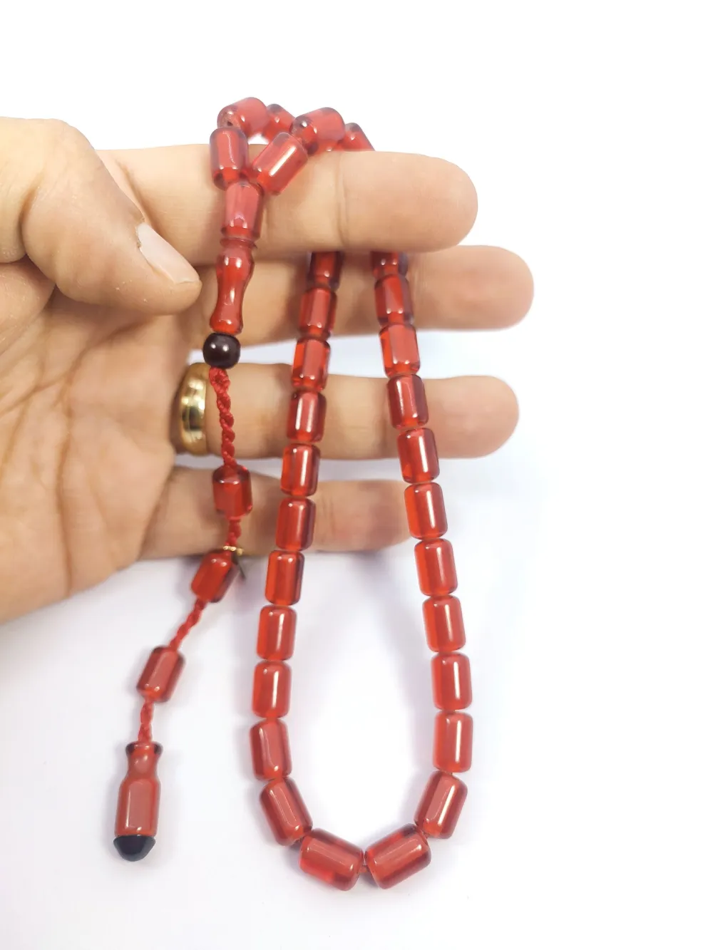 Hayyani̇ Usta Eseri̇ İmzalı Mühürlü Dönem Osmanlısı Ateş-İ Kehri̇bar küçük resim 5