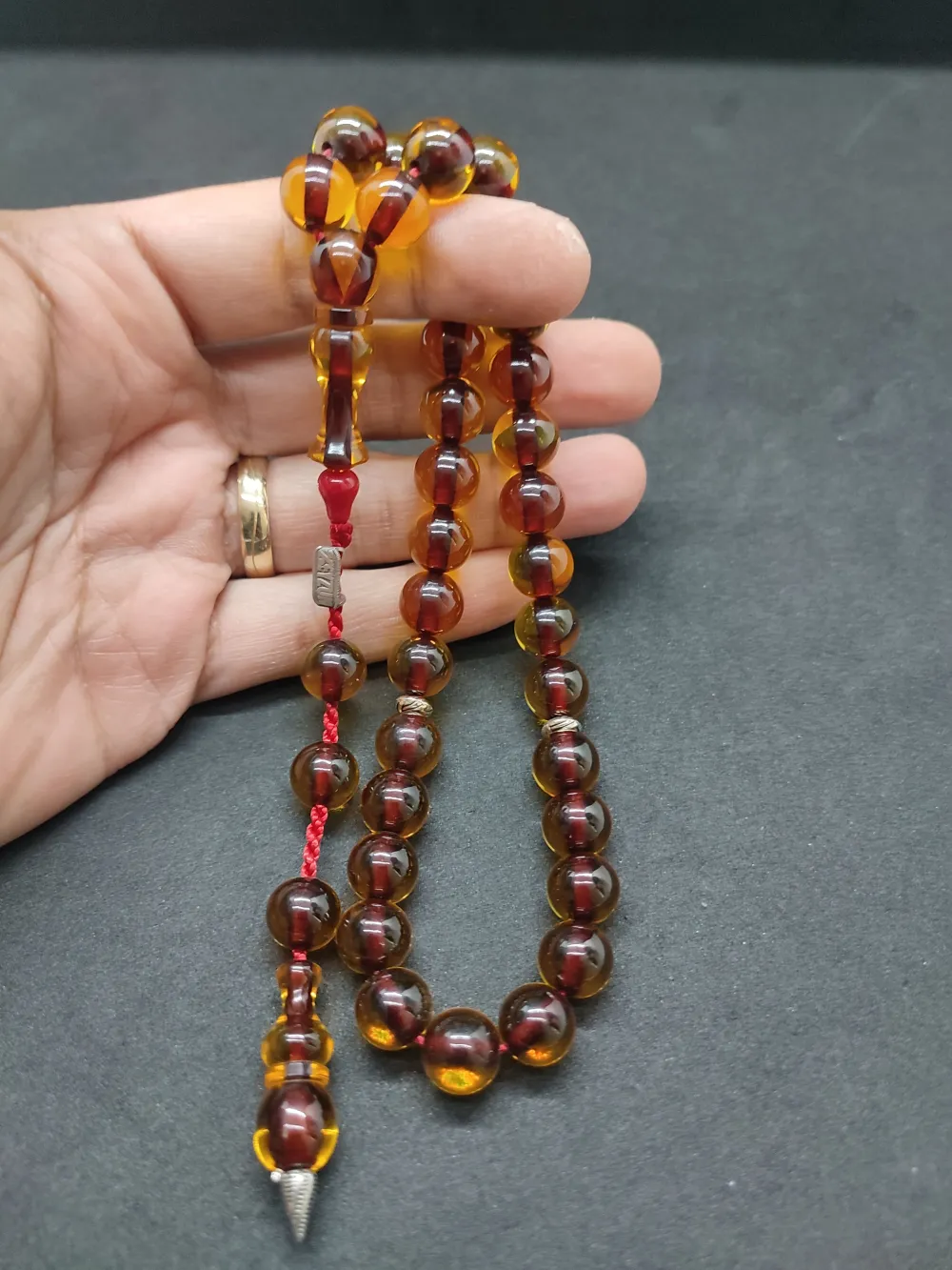 Zeyzun Usta Eseri̇ (İmza Çi̇vi̇ Ara Pulları Gümüş) Ateş-İ Kehri̇bar küçük resim 4