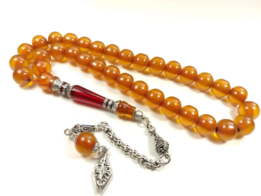 925 Ayar Gümüş Nakkaş İmame Sıkma Kehri̇bar