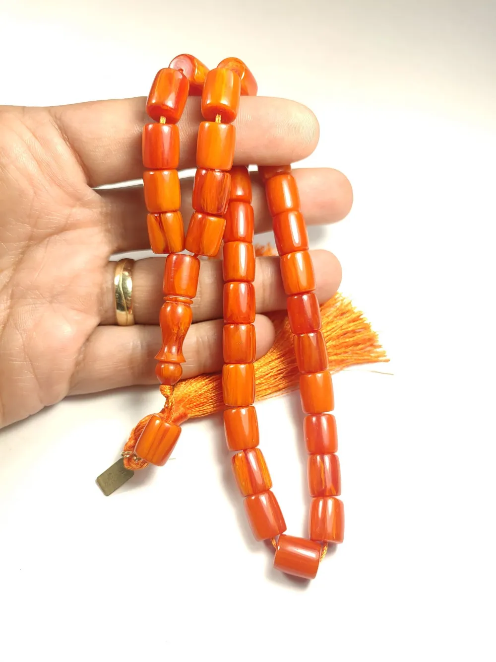 Ebu Zeyn Usta İşi̇ İmzalı Sıkma Kehri̇bar küçük resim 5