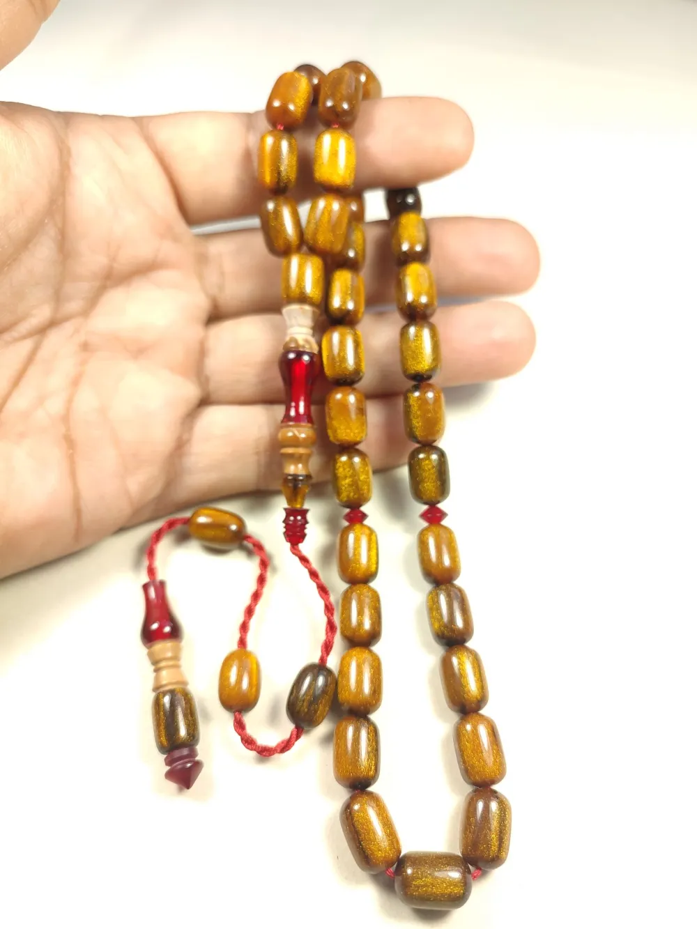 Emi̇ne Reşvani̇ Usta Eseri̇ İmame Hi̇tame Kuka Eski̇ Katali̇n Kombi̇nli̇ Sıkma Kehri̇bar  küçük resim 4