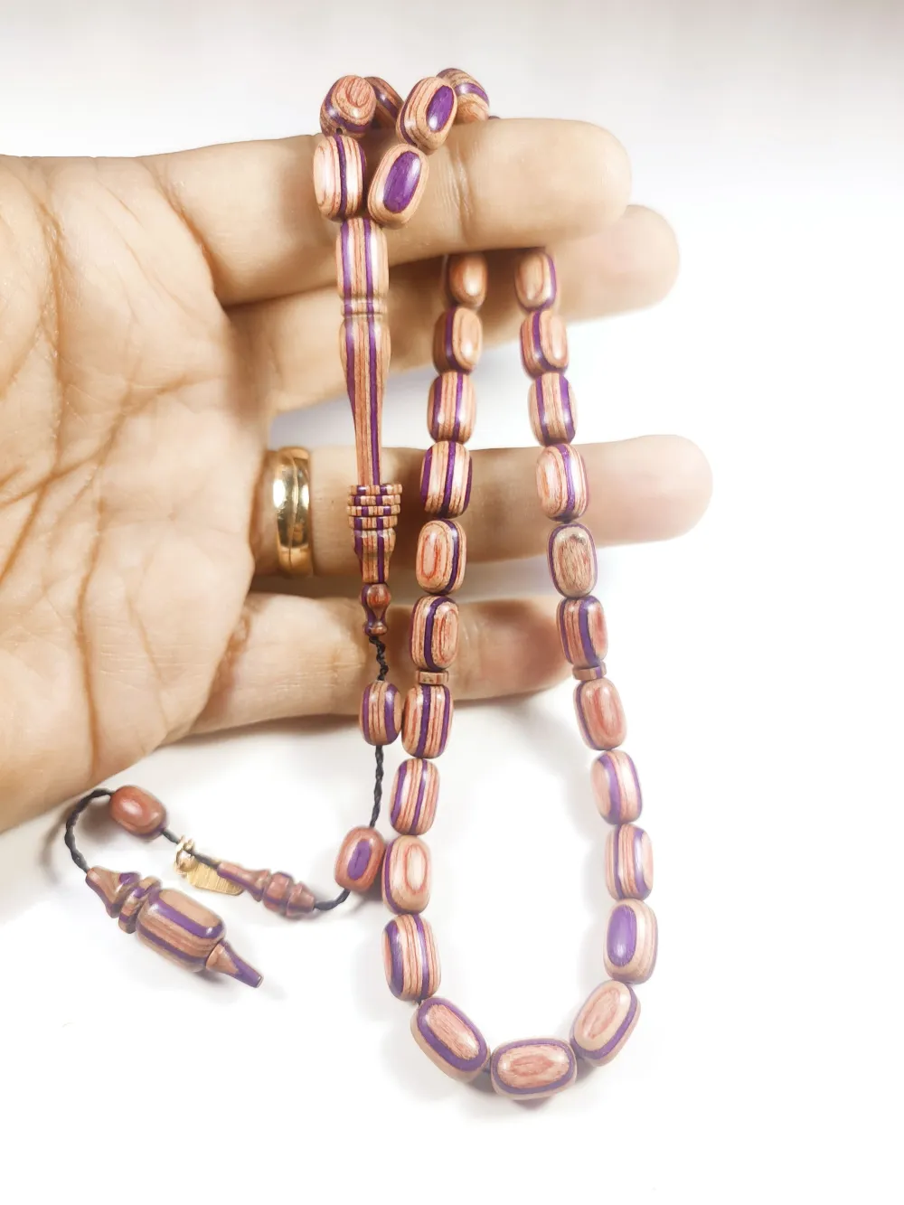 Hali̇l Hi̇lmi̇ Usta İşi̇ İmzalı Halkalı Nadi̇r Tür Nadi̇r Renk Doğal Kafur Ağacı küçük resim 4