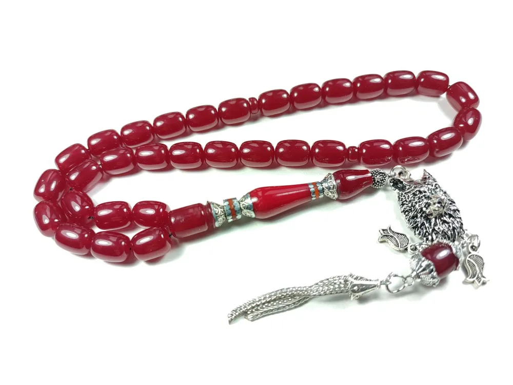 Gümüş Kaplama Püsküllü  Ayar Gümüş Nakkaş İmame Katali̇n küçük resim 2