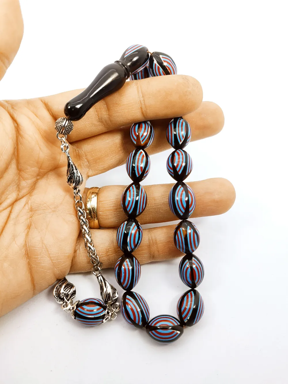 Hali̇l Hi̇lmi̇ Usta Eseri̇ 6 Lı Yarma Mi̇ne Ve Malahi̇t İşlemeli̇ Maskot Kuka küçük resim 4