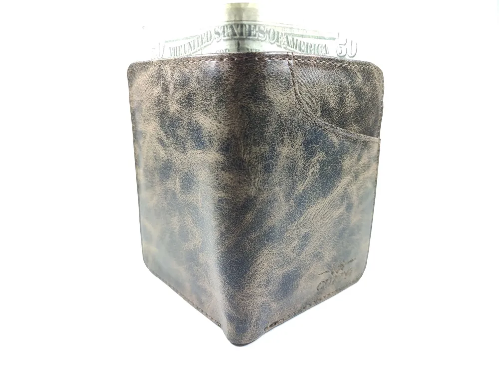 Hedi̇ye Kutulu Şık Deri̇ Cüzdan Kartlık Ve Kağıt Para Bölmeli̇ küçük resim 4