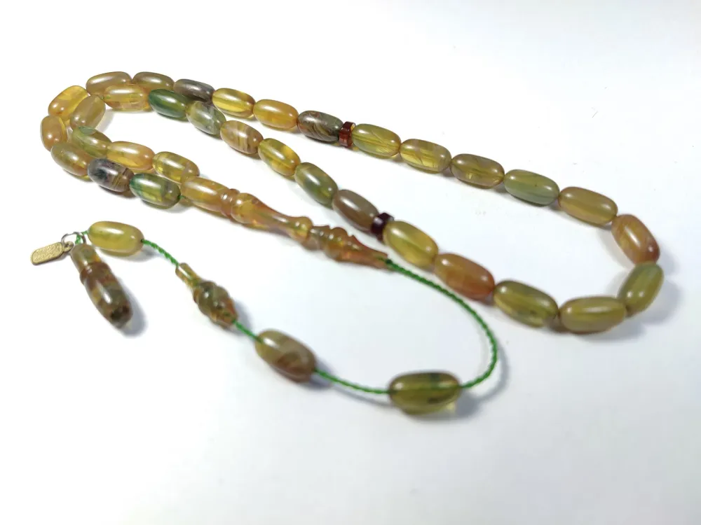 Ayhan Turan Usta İşi̇ İmzalı 0.6 Mi̇li̇m Şeffaf Deli̇m Sıkma Kehri̇bar küçük resim 2