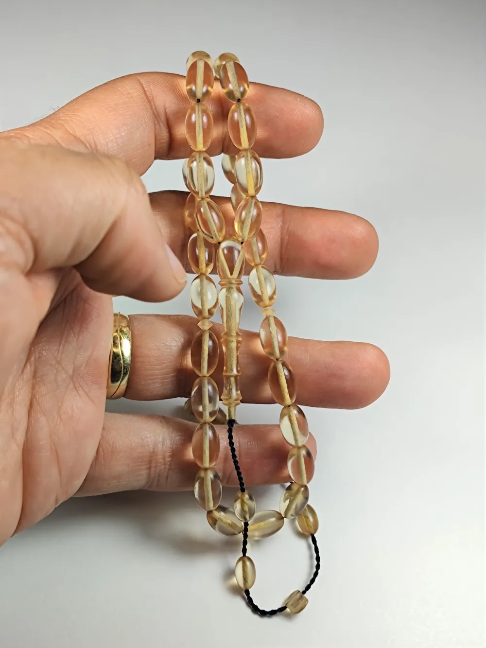 Mehmet Sancaktar Usta İşi̇ İmzalı Mühürlü İmame Oturtma   Zar Kehri̇bar küçük resim 3