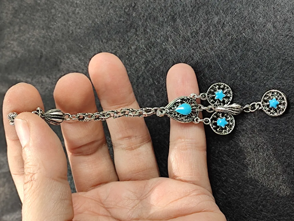 Usta İşçi̇li̇kli̇ Gümüş Kaplama Tesbi̇h Püskülü