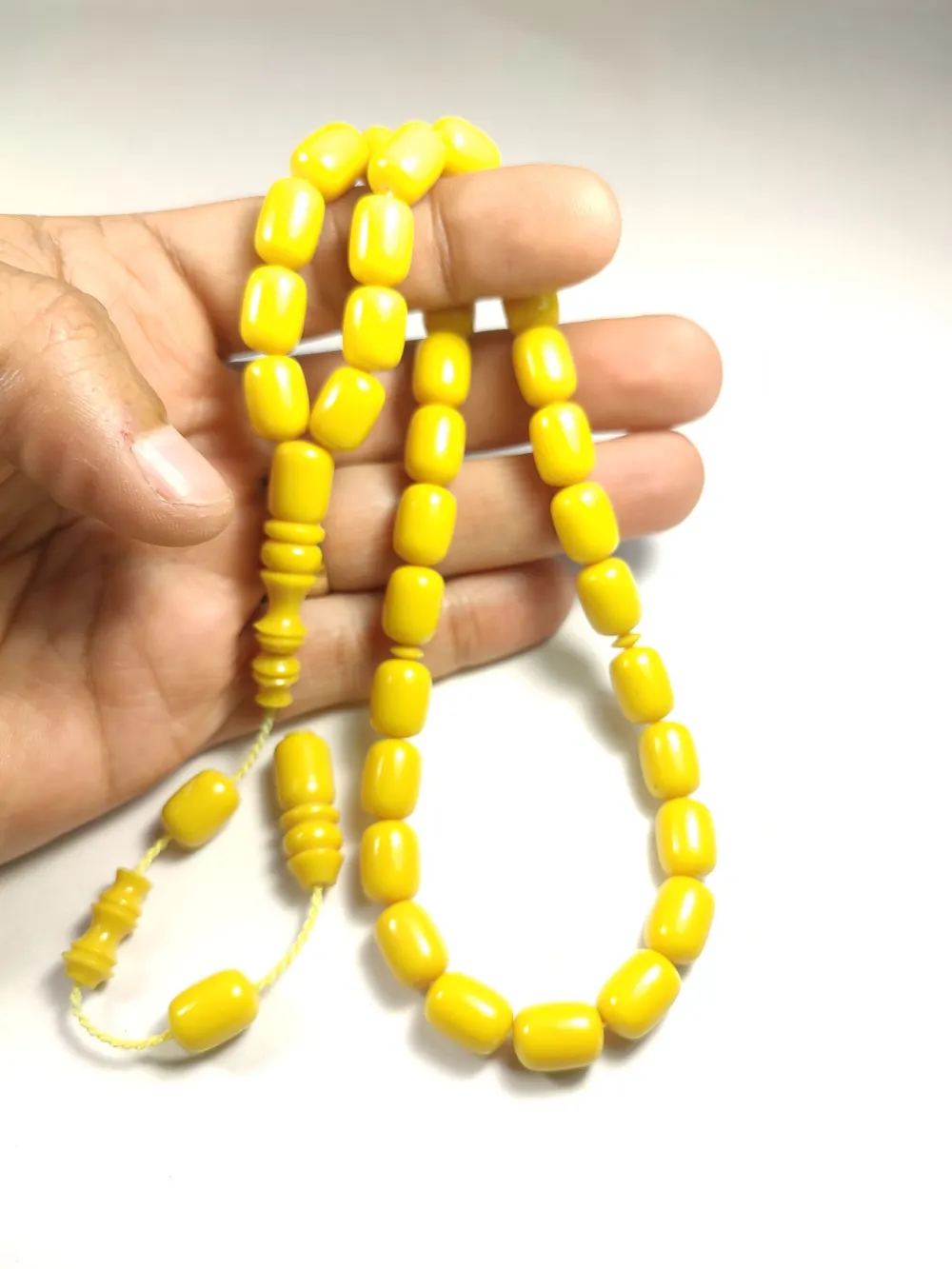 Emi̇na Ri̇şvani̇ Usta İşi̇ İmzalı Sıkma Kehri̇bar küçük resim 5