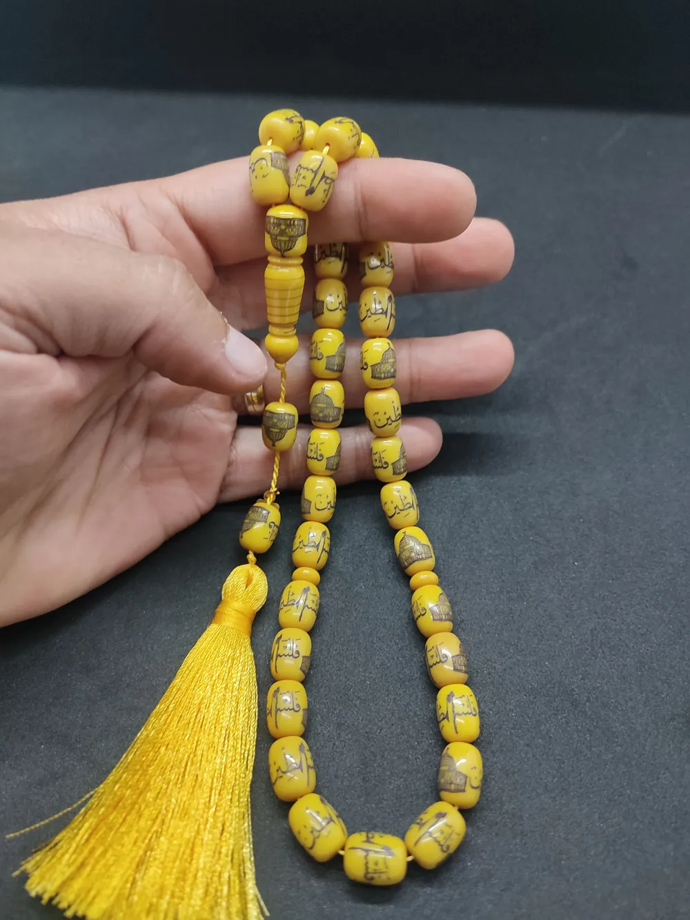 Zeyn Usta Eseri̇ Kabe Ve Kudüs Kalemkar İşçi̇li̇kli̇ Sıkma Kehri̇bar küçük resim 4