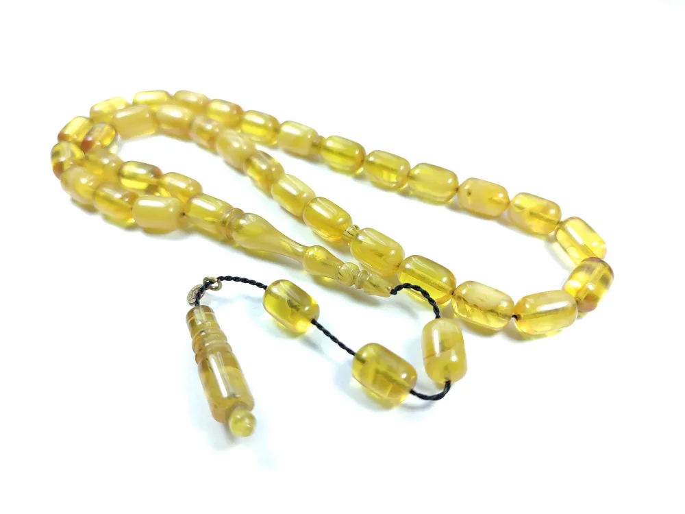 Erkan Çubukçu Usta İşi̇ İmzalı Mühürlü Sıkma Kehri̇bar