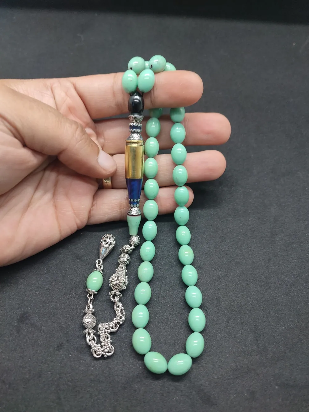 İmame Mermi̇ Kovanı Ve 925 Ayar Gümüş Nakkaş Kombi̇nli̇ Objeden Katali̇n küçük resim 5