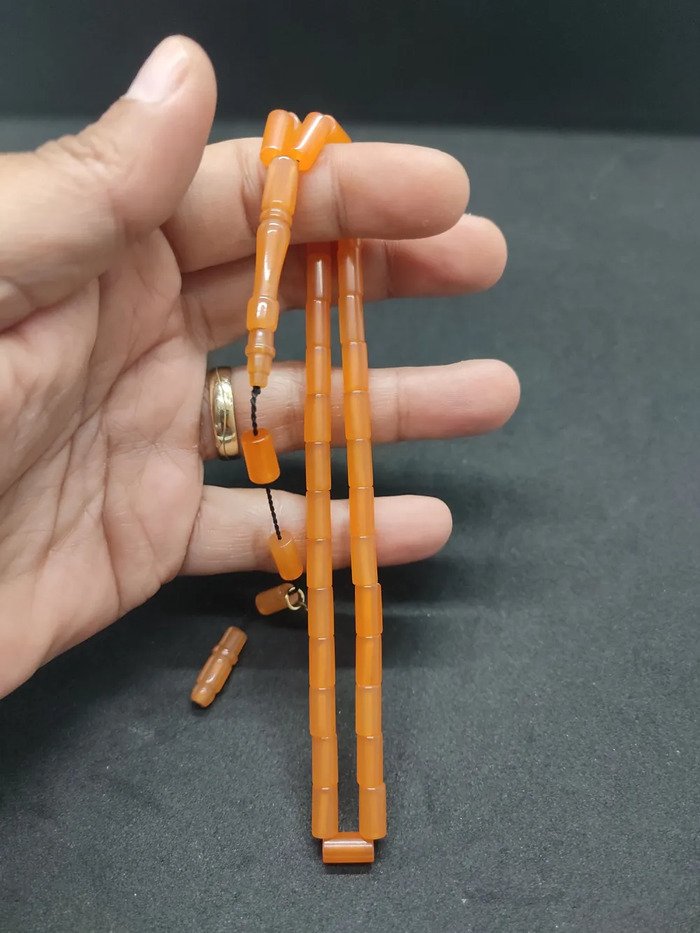 Furkan Gül Usta Eseri̇ Tam El Boy Ok Gi̇bi̇ Bi̇r Sıkma Kehri̇bar küçük resim 2