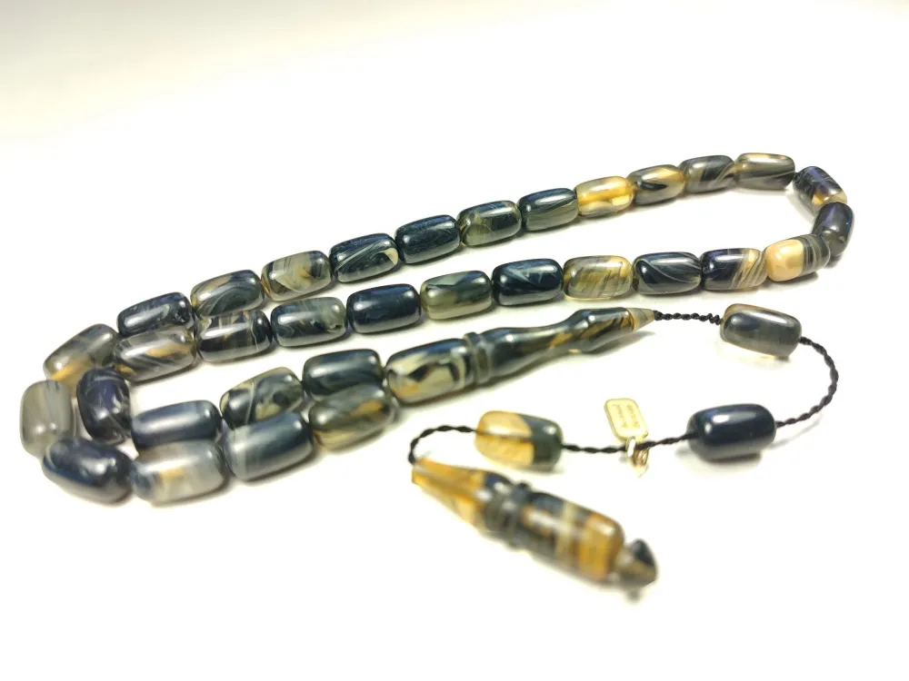 Mehmet Mercan Usta Eseri̇ İmzalı Aykırı Renk Sıkma Kehri̇bar