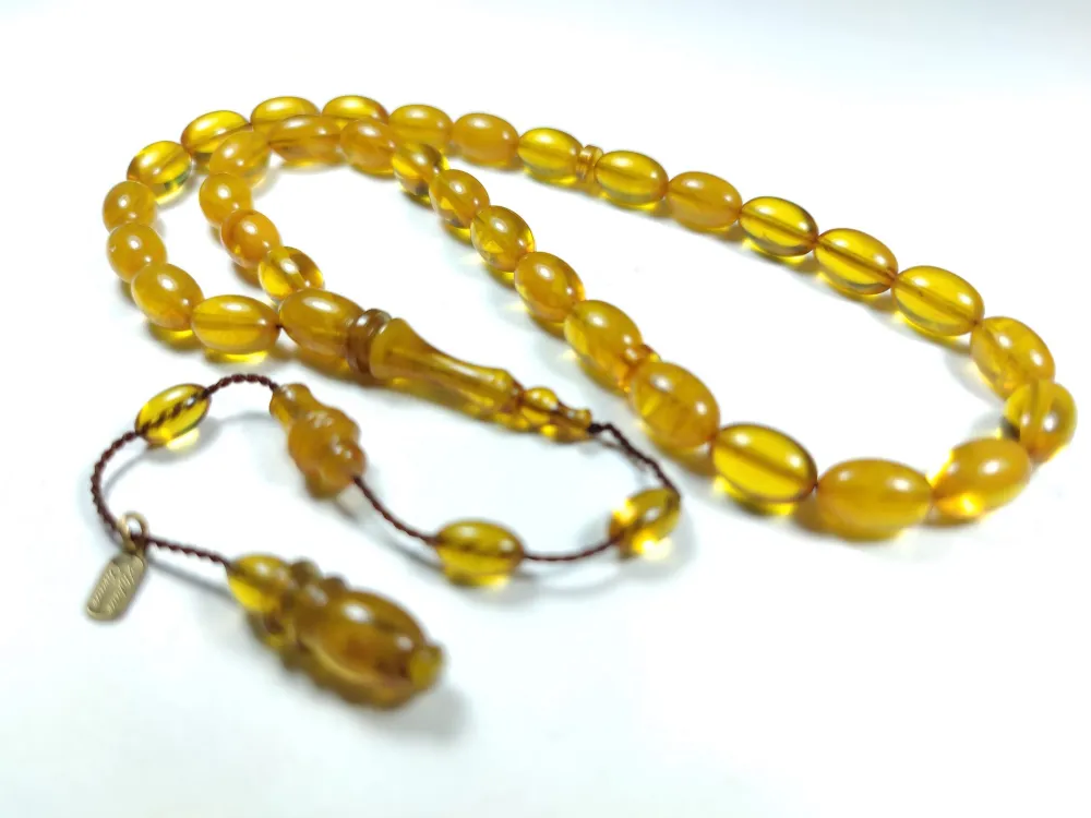 Ayhan Turan Usta İşi̇ İmzalı Mühürlü Sıkma Kehri̇bar küçük resim 2