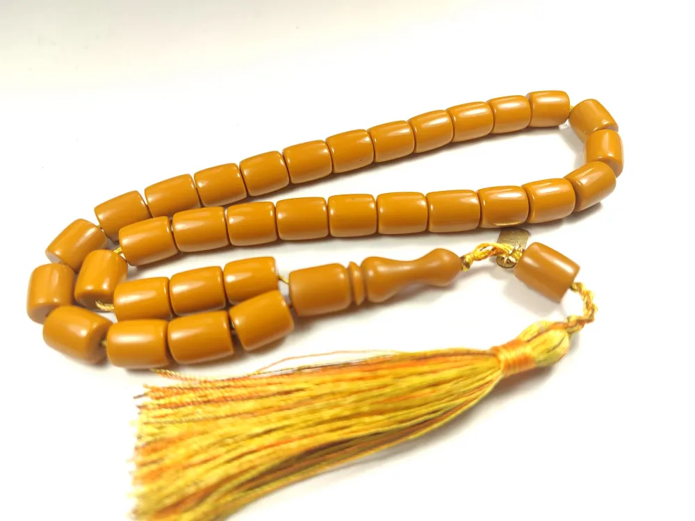 Ebu Zeyn Usta İşi̇ İmzalı Osmanlı Torunu Sıkma Kehri̇bar