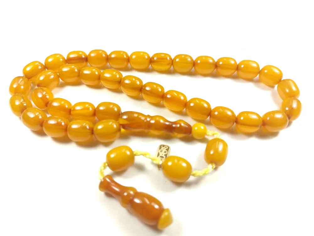 Muhammed Dabbas Usta İşi̇ İmzalı Sıkma Kehri̇bar küçük resim 2