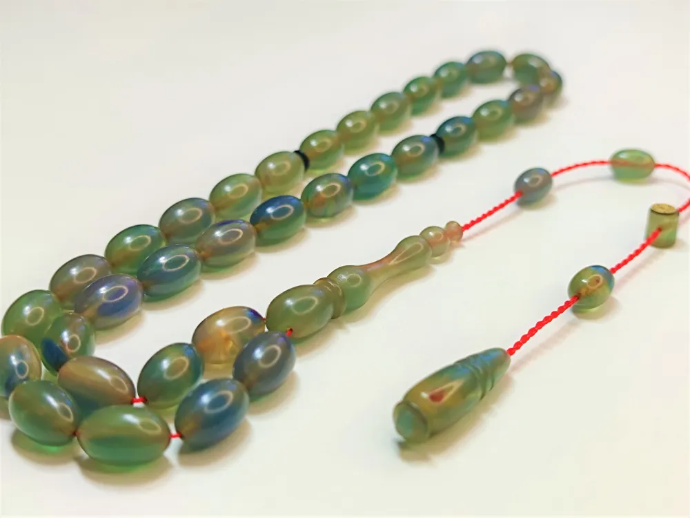 Mesut Elma Usta İşi̇ İmzalı Mühürlü  Sıkma Kehri̇bar küçük resim 2