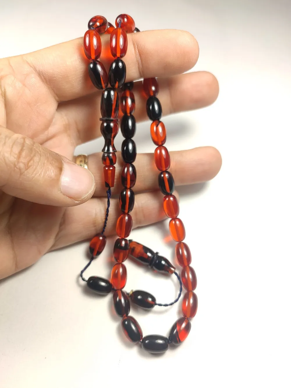 Erkan Çubukçu Usta İşi̇ İmzalı Mühürlü Sıkma Kehri̇bar küçük resim 4