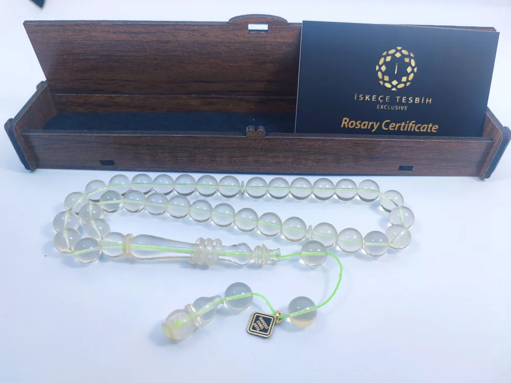 İskeçeli̇ Cemi̇l Usta Eseri̇ 22.50 Gr. Halkalı İmame 0.6 Deli̇m Şeffaf Su Damlası küçük resim 2