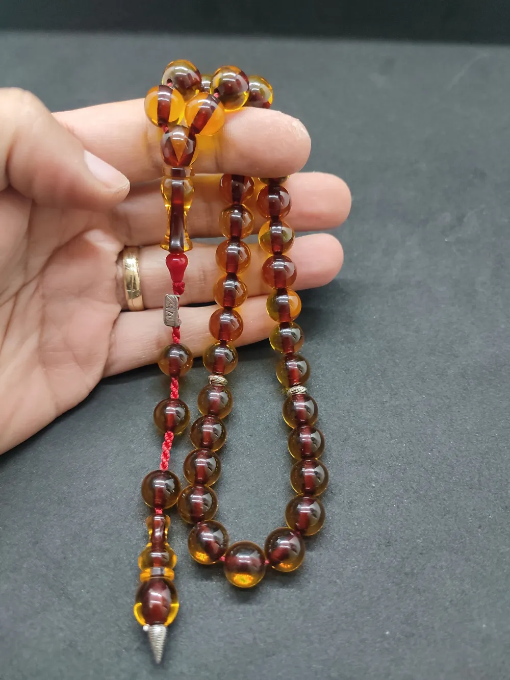 Zeyzun Usta Eseri̇ (İmza Çi̇vi̇ Ara Pulları Gümüş) Ateş-İ Kehri̇bar küçük resim 5