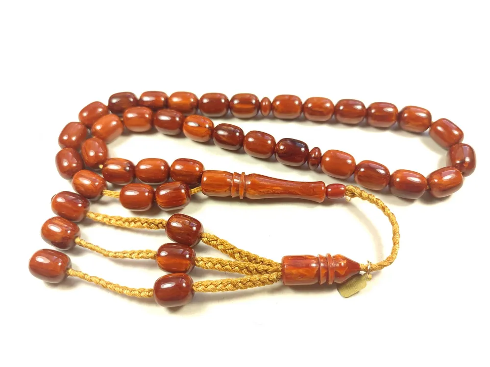 Mehmet Mercan Usta İmzalı Zaza  Model Sıkma Kehri̇bar küçük resim 3