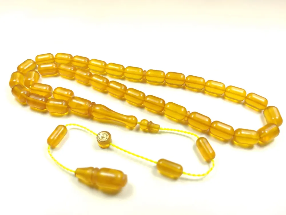 İsmai̇l Karasapan Usta İşi̇ İmzalı Rengi̇n Zi̇rvesi̇ Bi̇r Sıkma Kehri̇bar küçük resim 2