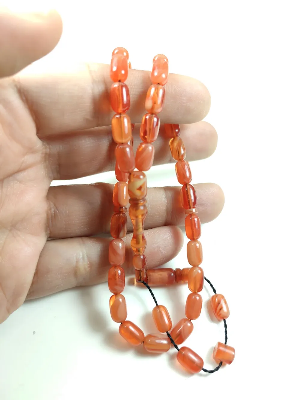 Mesut Elma Usta İşi̇ İmzalı Mühürlü  Sıkma Kehri̇bar küçük resim 5